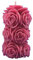 Bougie parfumée bouquet fleurie - rose