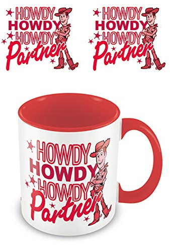 Toy Story (Howdy Partner) Red 11oz/315ml Blue Inner Coloured Mug