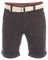 riverso Kurze Hosen Herren Sommer Chino Shorts mit Gürtel Regular Fit RIVHenry Bermuda Stretch, Größe:W 31, Farbe:Anthracite Grey (23400)