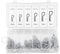 110PCS Edelstahl Splint R-Typ Haarnadel Sortiment Kit Handbetriebene Werkzeuge Zubehör mit Aufbewahrungskoffer