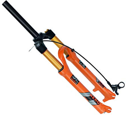 Forcella di sospensione MTB,1-1/8Forchetta ad aria in lega di magnesio leggera da 1-1/8 Axis 9x100mmqr Release rapido,RL/Straight-26inch