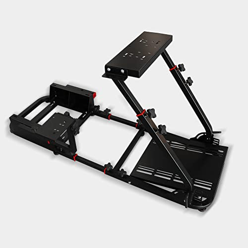 M MODAUTO Supporto per videogiochi, gioco di corse, supporto pieghevole, controller di gioco, con sedile sportivo, con volante e supporto per ingranaggi, compatibile con Logitech G25/G29/G27/G920