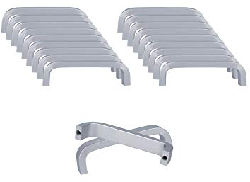 SPDYCESS 20 Stück Aluminiumlegierung Schrank Griff Türgriff Möbelgriffe Zieht Griffe für Kleiderschrank Kommode Schubladengriffe Möbel Türklinken(Bohrlochabstand 64mm)