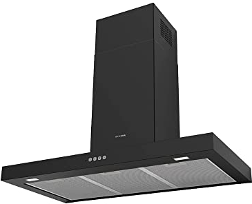 Cappa Cucina da 90 cm, Tipologia Aspirante, Parete, Nero
