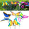 Cepewa Gartenstecker Schmetterling 4er Set │ Höhe 60 cm bunt │Dekostecker mit bewegliche Flügeln Gartendekoration