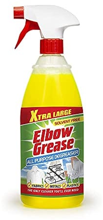 Elbow Grease Degreasers and Cleaners - Suitable for Removing Stains from Glass, Microwave, Kitchenaries, Bathroom, Fabrics, Plastics with Fresh Lemon scented Formula (1 Liter) (Pack of 1)
