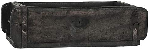 Jellinghaus Ziegelform Holz Aufbewahrung-Box Unika 1-fach, 3-fach, Doppelt (1-Fach schwarz)