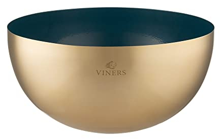 Viners Stainless Steel 2 Tone Serving Bowl 25cm Blue/Gold