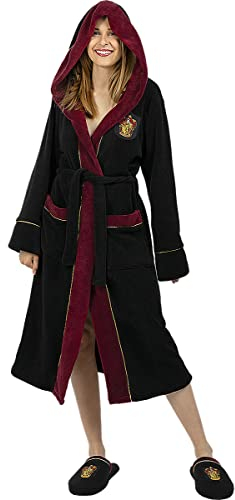 Funidelia Bata Oficial de Gryffindor - Harry Potter para hombre y mujer, Merchandising de Hogwarts para adultos para regalar en Navidad y Cumpleaños., – Talla L-XL