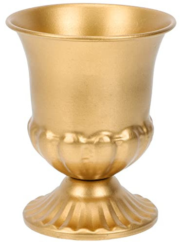 Zerodeko Vase Hochzeitsblume Trompete Vase Vintage Eisen Vase Trophy Design Getrocknete Vase Metall Eimer Rustikal Bauernhaus Tisch Mittelstück Eiserne Vase