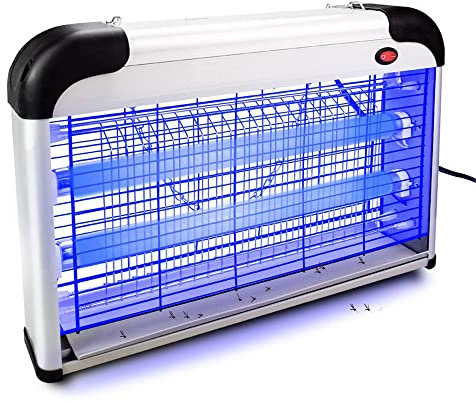 Elektrischer Fliegenvernichter, 20 W Insektenvernichter, Mückenvernichter, Lampe für drinnen und draußen, Schlafzimmer, Küche, Garten, Terrasse