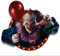 FIESTAS GUIRCA Clown Adhesive Wall Decoration 70 x 80 cm - Special Halloween Decoration - Theme(s): Blood Circus