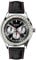 Sekonda Maverick Herren-Quarzuhr mit Analoganzeige, 43 mm, Schwarz, schwarzes Leder, rote Nähte, Armband