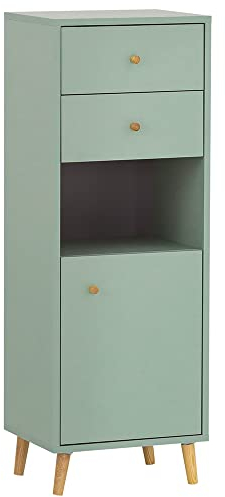 Lomadox Badmöbel Highboard in Mint, B/H/T ca. 40,3/113,4/33,1 cm