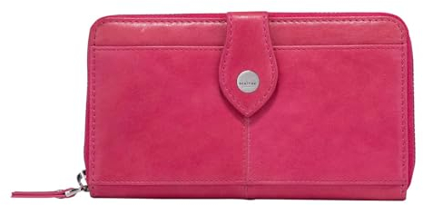 Maitre - Leder Geldbörse mit RFID Schutz, Münzfach & Scheinfach für Damen - Portemonnaie mit Kreditkartenfächern, Pink