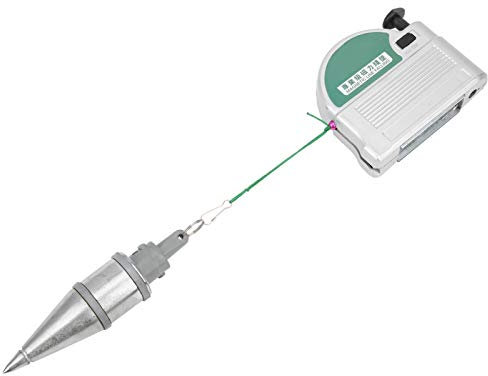 Tbest Plum Bob, Magnetic Plumb Line, Magnetic Wire Hammer Line Drop Silver Alloy Steel Vertical Measurement Tool 6 Meters