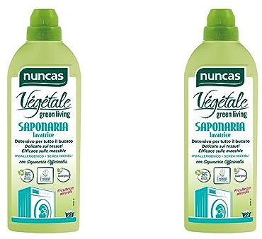 Nuncas Vegetale Saponaria Lavatrice - 1L (Confezione da 2)