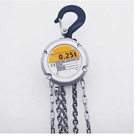 Treuil à haute puissance de traction, mini palan à chaîne manuel, support à crochet, capacité de 0,25/0,5 tonne, levage de 3 mètres, bloc de levier manuel portable, utilisation de palan à monter soi-
