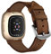 Nigaee Lederarmband Kompatibel für Fitbit Versa 4/Versa 3/Sense 2/Sense Armband, Leder Armband Kompatibel mit Fitbit Sense/Sense 2/Versa 3/Versa 4 Uhrenarmband aus Leder Armbänder Erastzarmband
