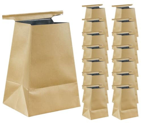 CAXUSD À Vomi Voiture Jetable 15 Pièces En Papier Kraft De Voyage Pour Train Voiture Et Déplacement Avec Étiquette Anti-Débordement Pratique Pour Le Nettoyage