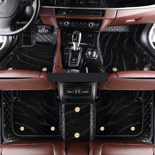 Auto Fussmatten PU Leder für Opel Meriva A Meriva B 2003-2017,Allwetterschutz Tragen Advanced Performance Liners Bodenmatten Set,A