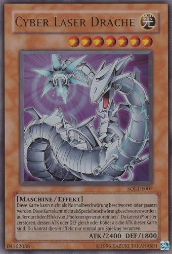 SOI-DE007 - Cyber Laser Drache - Ultra Rare - Deutsch - Shadow of Infinity - mit LMS Trading Fieldcenter-Karte Yugioh