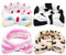 Ehuihuan Bandeau Maquillage Bowknot - Set de 4 Bandeaux pour Femme et Fille, Head Spa, Soin Visage, Bandeau Cheveux Doux et Élastique pour Maquillage, Spa et Routine Beauté