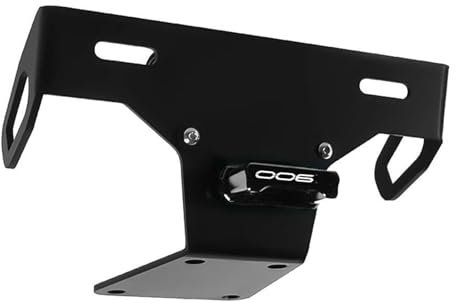 MAKUTU License protector Bracket License Holder For KAWASAKI Z900 Z 900 2017-2023 2022 2021 2020 2019 2018 Motorcycle Fender Eliminator Tail Number Plate Bracket(Black- Silver)