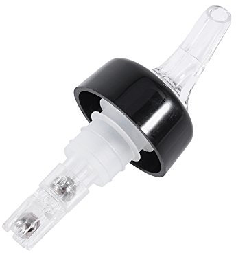 Phefop Optic Bottle Top 50mL Plastic Measuring Liquor Bottle Pourer Shot Bar Pub Wine Cocktail Dispenser Hot Shot Optic (White)