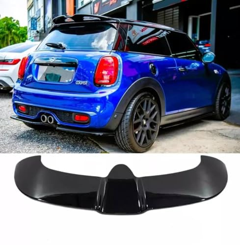 For Auto Perfectionists UK Rear Roof Spoiler Compatible With Mini Cooper F55 F56 2013-2018 JCW Style ABS Gloss Black
