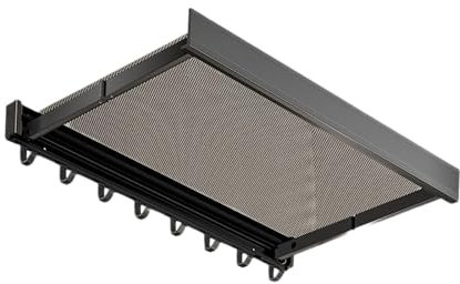 Stendibiancheria compatto con ganci per bagno e lavanderia, salvaspazio, nero