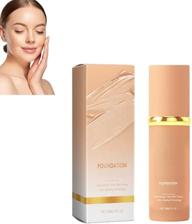4-in-1-Flüssiggrundierung, Farbwechselgrundierung mit LSF 50+, passt sich der Hautfarbe an, langanhaltender und feuchtigkeitsspendender Concealer, verblasst nicht, klebt nicht (1PCS)