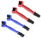 Sivono Motorrad kettenreiniger Set,Kettenreiniger Motorrad,4 Stück Ketten Reinigungsbürste,Auto Motorrad Reinigen Saubere Bürste zur Reinigung von Motorrad Fahrrad oder Rollerketten,Rot und Blau