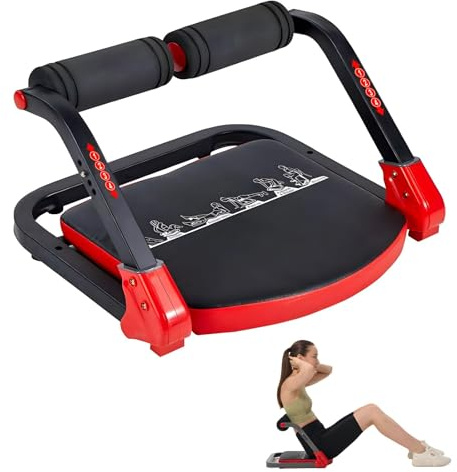 HOTSWEAT Bauchmuskelmaschine, Sit-Up-Trainingsgerät, Bauchmuskel-Trainingsgerät mit 3 einstellbaren Widerständen, Bauchtrainer für Bauchtraining mit 150 kg Gewichtskapazität, faltbares