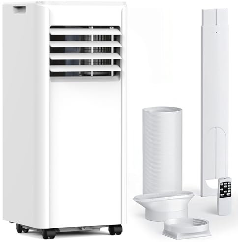 Antarctic Star - Climatiseurs portatifs 10.000 BTU, qui refroidissent jusqu'à 450 pieds carrés, 4 modes de courant alternatif portatif avec l'affichage de LED/télécommande/minuterie de 24 heures pour