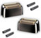 Lame de Rasoir + Tete de Rechange x2 Lames Compatible avec la Tondeuse Babyliss Finition Feuille de Remplacement Couteau Pièces Détachées Coiffeur Rasage Homme Cheveux Barbe