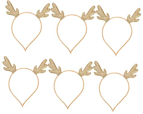 Ipetboom 6stücke Weihnachts-elchgeweih Haarreif Lustige Weihnachts-haaraccessoires Für Mädchen Und Erwachsene Dekoration Für Festlichkeiten Und Partys