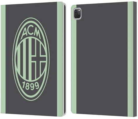 Head Case Designs sous Licence Officielle AC Milan Troisième Kit D'écusson 2024/25 Étui Portefeuille en Cuir Compatible avec Apple iPad Pro 12.9 2020/2021/2022