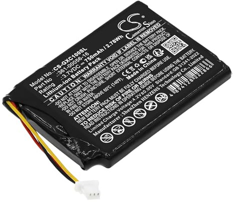 Ersatz Akku kompatibel mit Garmin 0100261810, Xero C1 PRO Chronograph PN:Garmin 361-00056-16 750/2.78Wh