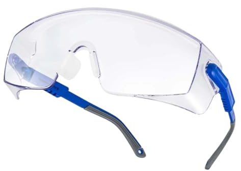 MZYFDC Antibeschlag-Schutzbrille mit transparenten Gläsern und Seitenschutz, Blaulichtfilter, Unisex-Schutzbrille Augenschutzbrille Sicherheitsbrille Laborbrille(HM5-C2)