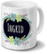 printplanet Tasse mit Namen Ingrid - Motiv Flowers - Namenstasse, Kaffeebecher, Mug, Becher, Kaffeetasse - Farbe Weiß