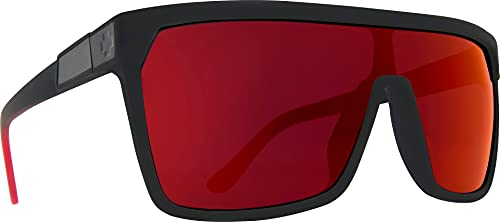Spy Unisex Flynn Sonnenbrille, MATTE BLACK RED FADE, Talla Única