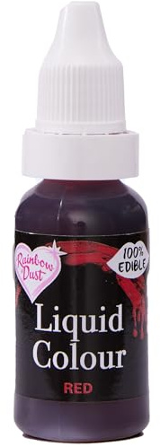 Rainbow Dust Liquid Colour - Liquid Air Brush Colour and Food Colouring (Red, 16ml)