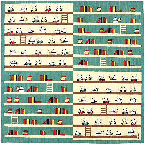 Hamamonyo Furoshiki Wickeltuch Panda in Bibliothek 4190