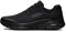 Skechers Arch Fit, Scarpe da Ginnastica Uomo, Black Textile Synthetic Trim, 44 EU