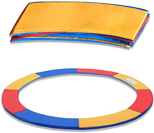 UISEBRT Protège-ressorts pour trampoline - Résistant aux UV - Tapis de sécurité - Bleu/tricolore - Largeur : 30 cm - Pour trampoline - Diamètre 244/305/366 cm