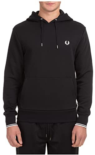 Fred Perry Tipped Hooded Sweatshirt, Sweatshirt - M