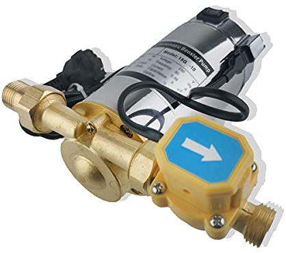 ZYIY 100W Automatische Booster-Pumpe 230V/50Hz 20L/min Wasserpumpe Haushalts-Booster-Pumpe ¾ × ½ Outlet 10m / 32.8ft Solar-Heiß- und Kaltwasserpumpe für Hausdusche