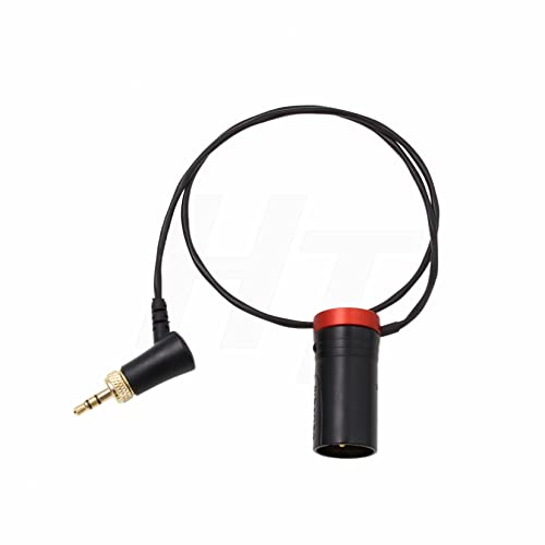 HangTon Audiokabel für Sennheiser EK 2000 Sony UWP Receiver auf Sony FX9 Kamera Sound Devices Mixer, Verriegelung 3,5 mm TRS XLR 3 Pin Low-Profile 20 Zoll rot