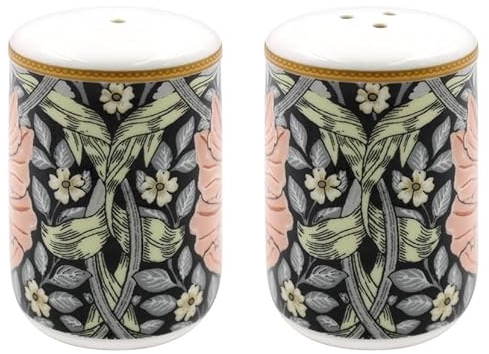 The Leonardo Collection LP94857 Ceramic Salt and Pepper Shaker Set | Pimpernel design | Set of 2 Condiment Dispenser, Multicolor